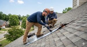 Roof Contractors in Trussville AL Repair Wind Torn Flashing