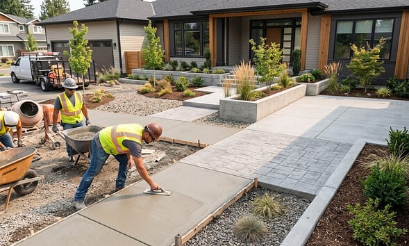 How Concrete Contractors Near Me Can Save You Money on Modern Landscaping